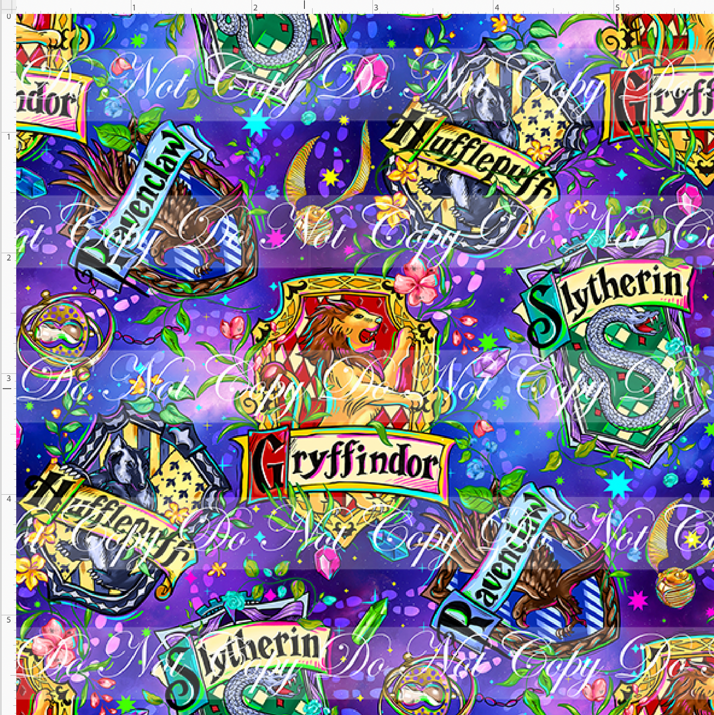 Wizards and Wonders - Crests - blue purple - SMALL SCALE