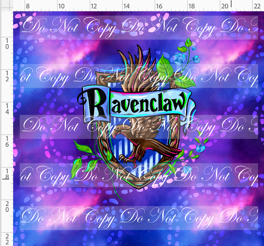 Wizards and Wonders - Panel - blue purple - Raven - ADULT