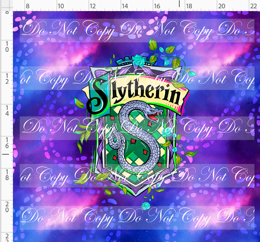 Wizards and Wonders - Panel - blue purple - Snake - ADULT