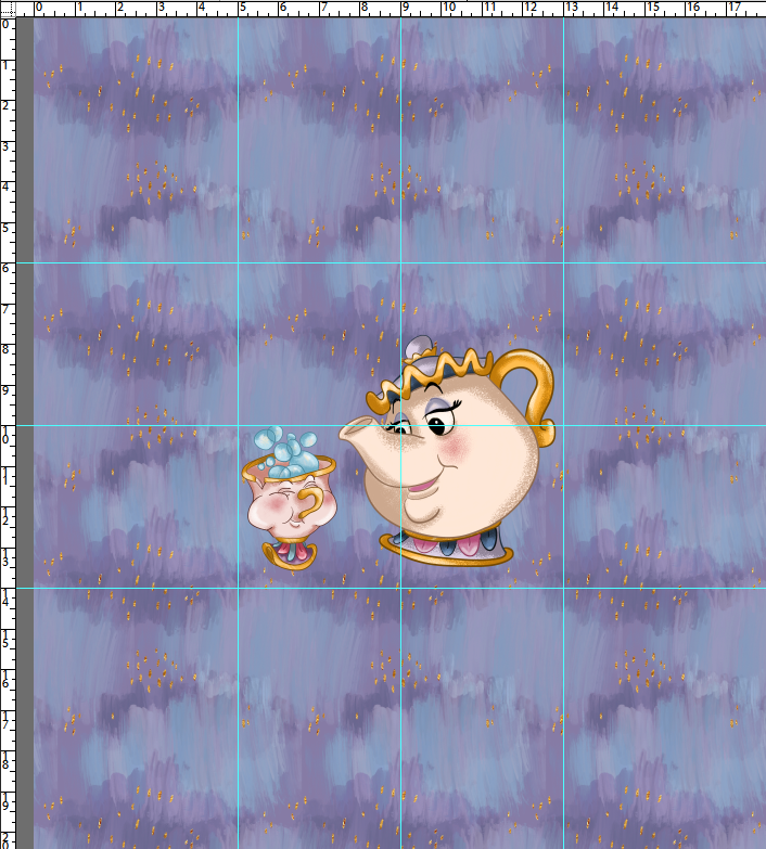 MAGICAL VACATION - ALL STACKED UP - PANELS - THE ROSE - POTTS  KID (18X36)