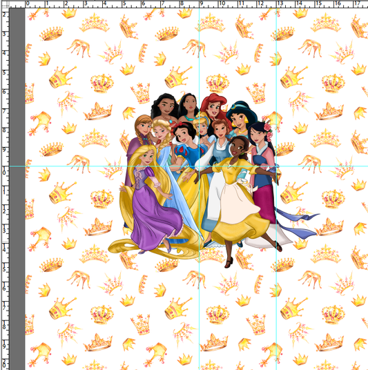 MAGICAL VACATION - ALL STACKED UP - PANELS – Princesses - ADULT (30x36)