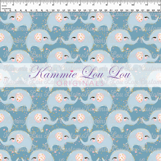 R129 Mom & Me Elephants Blue
