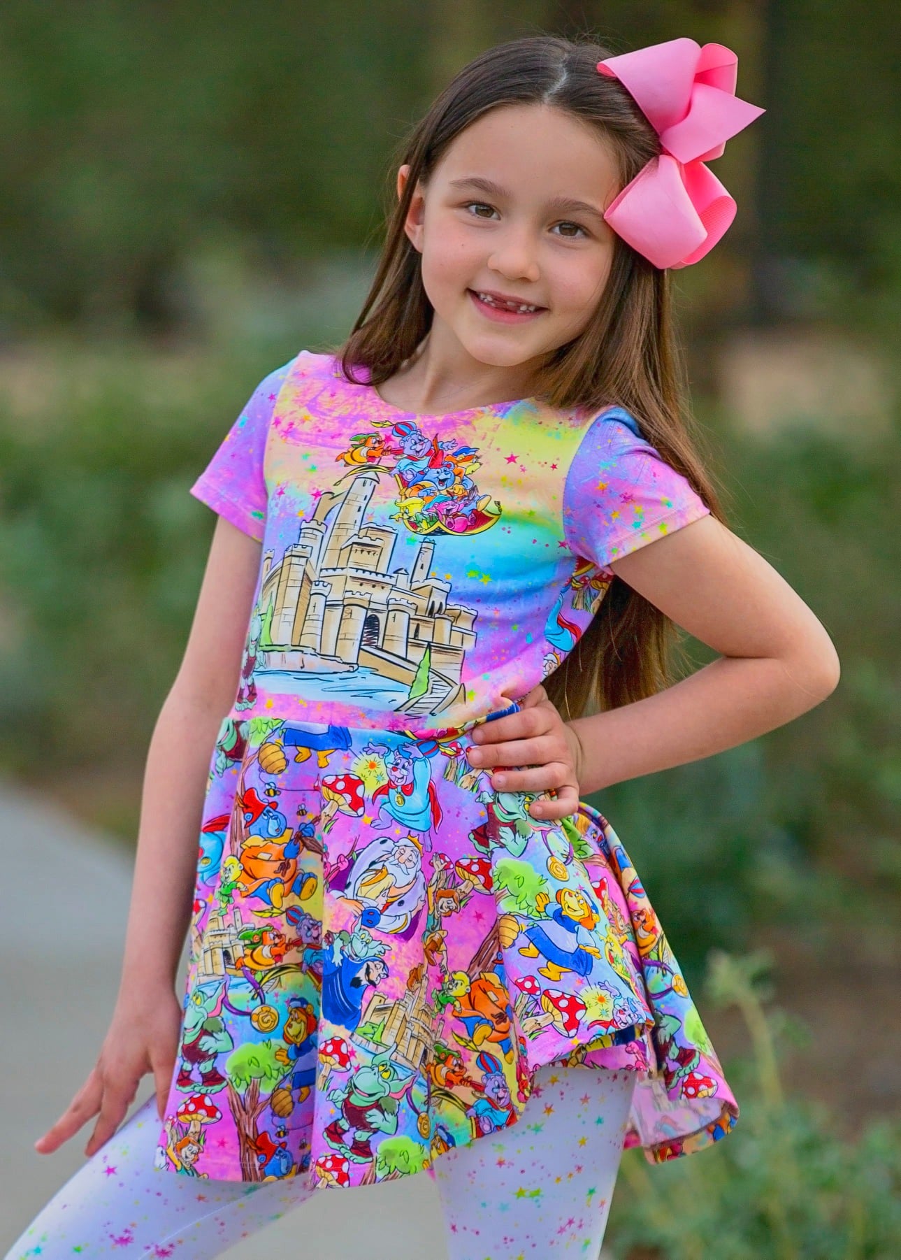 R115 Bouncing Bears - Panel - CHILD - Rainbow