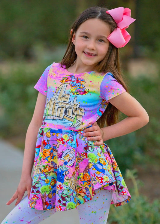 R115 Bouncing Bears - Panel - CHILD - Rainbow