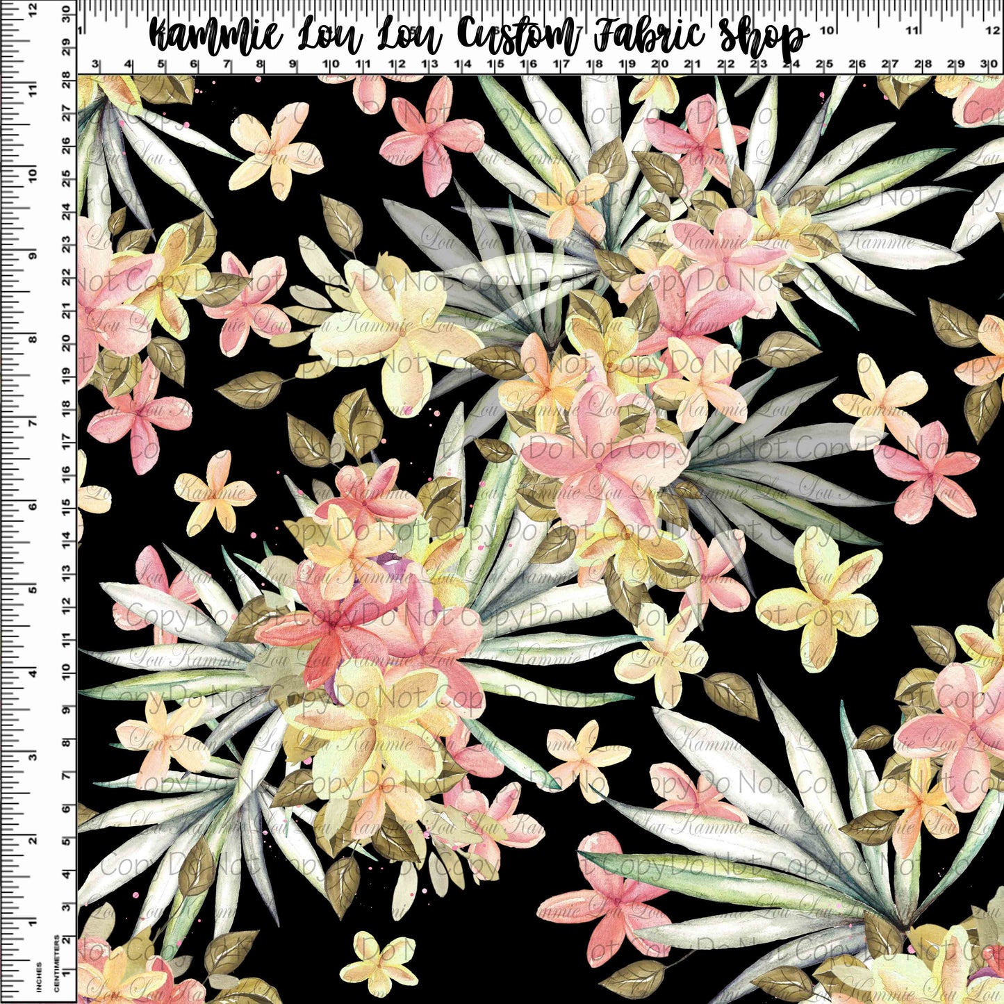 R107 Dare to Be Different - Black Floral