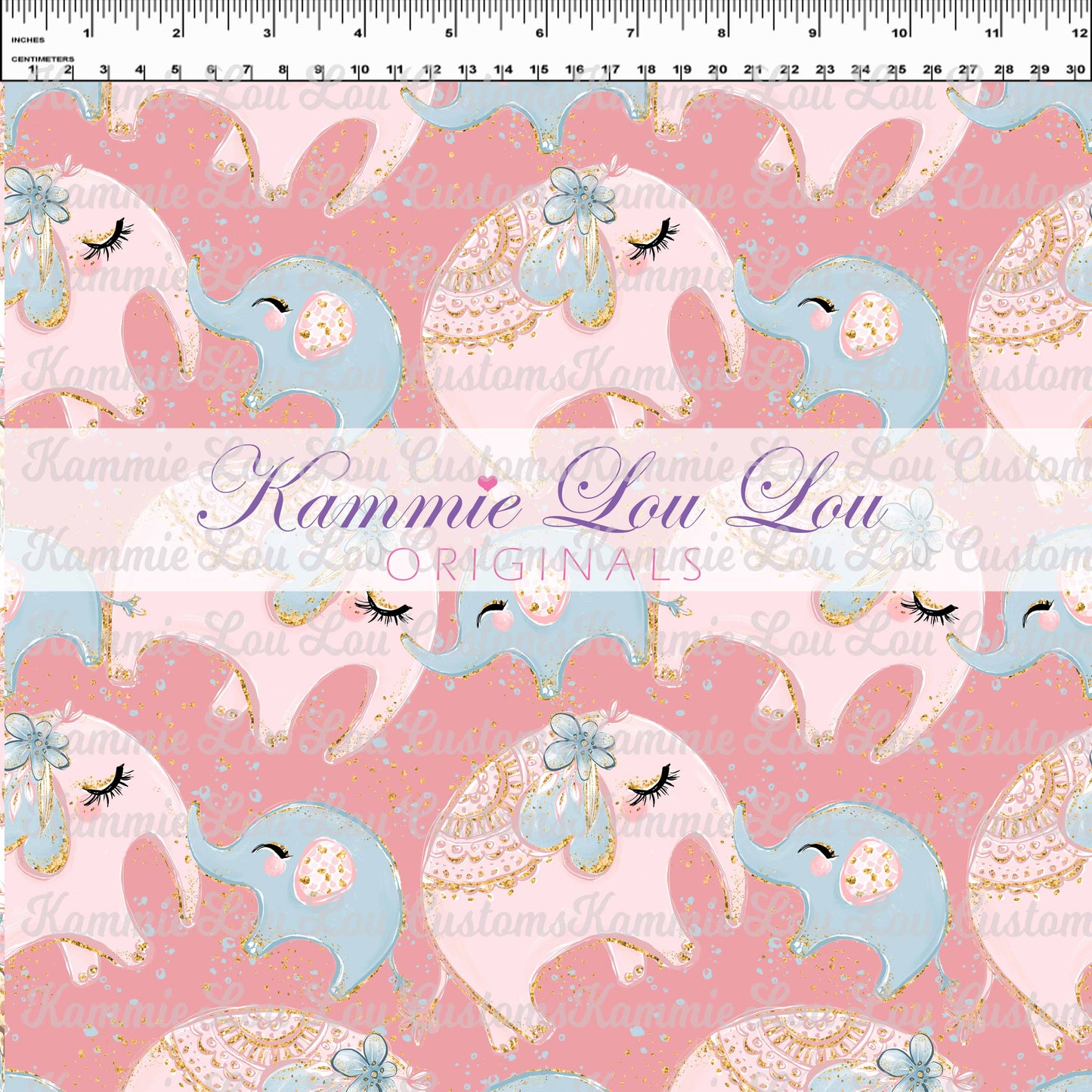 R129 Mom & Me Elephants Pink