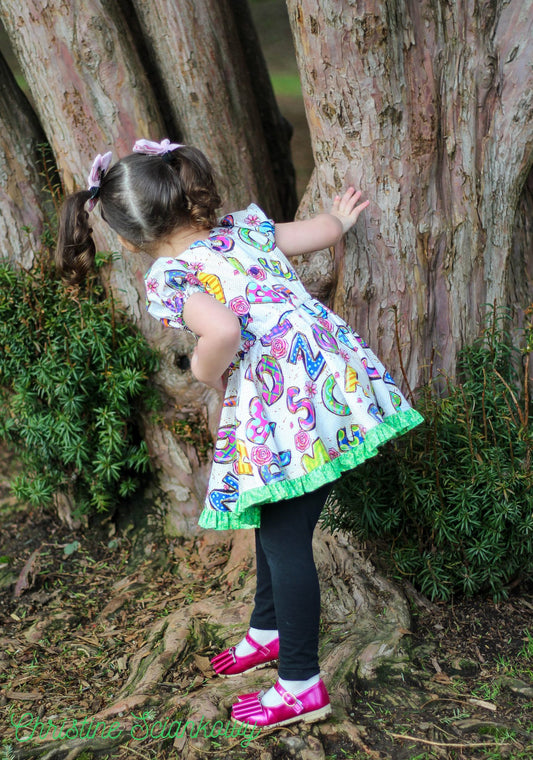 R117 Back to School - Dollhouse Collection - Letter Toss White