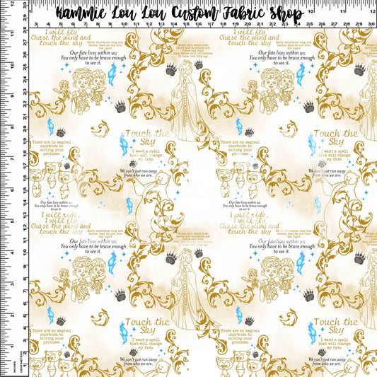 Vintage Princess Series - Brave - Background - Small Scale