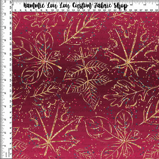 R127 Winter Florals - Red Coordiante