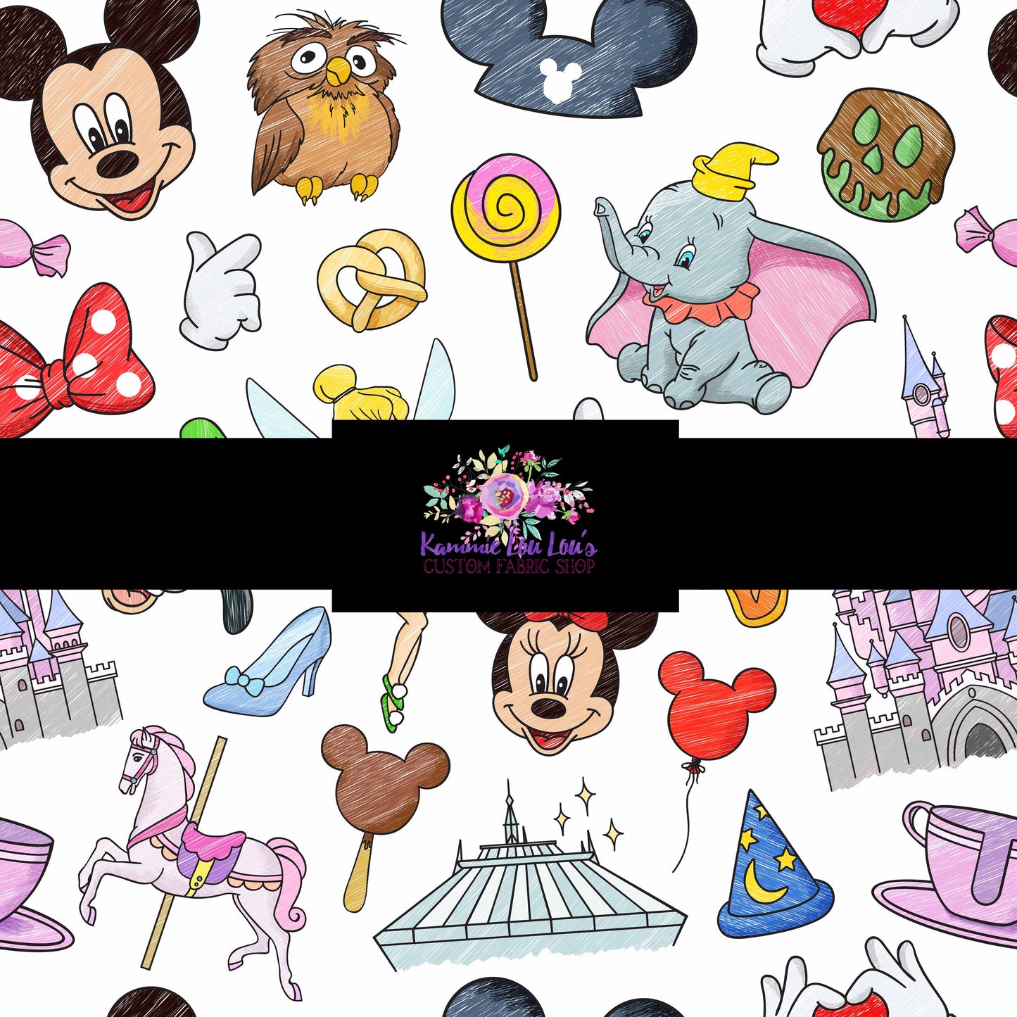 R124 : Magical Escape - Magic Doodles - White