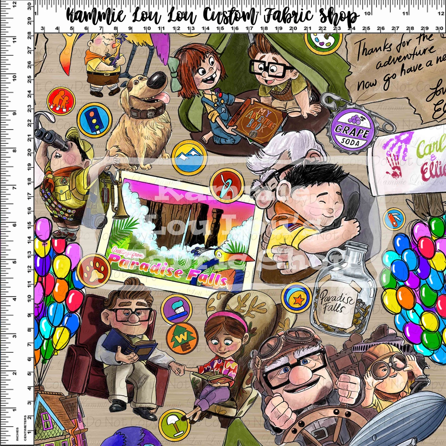 Blank-a-palooza - Adventure is out there - Coordinating Fabric