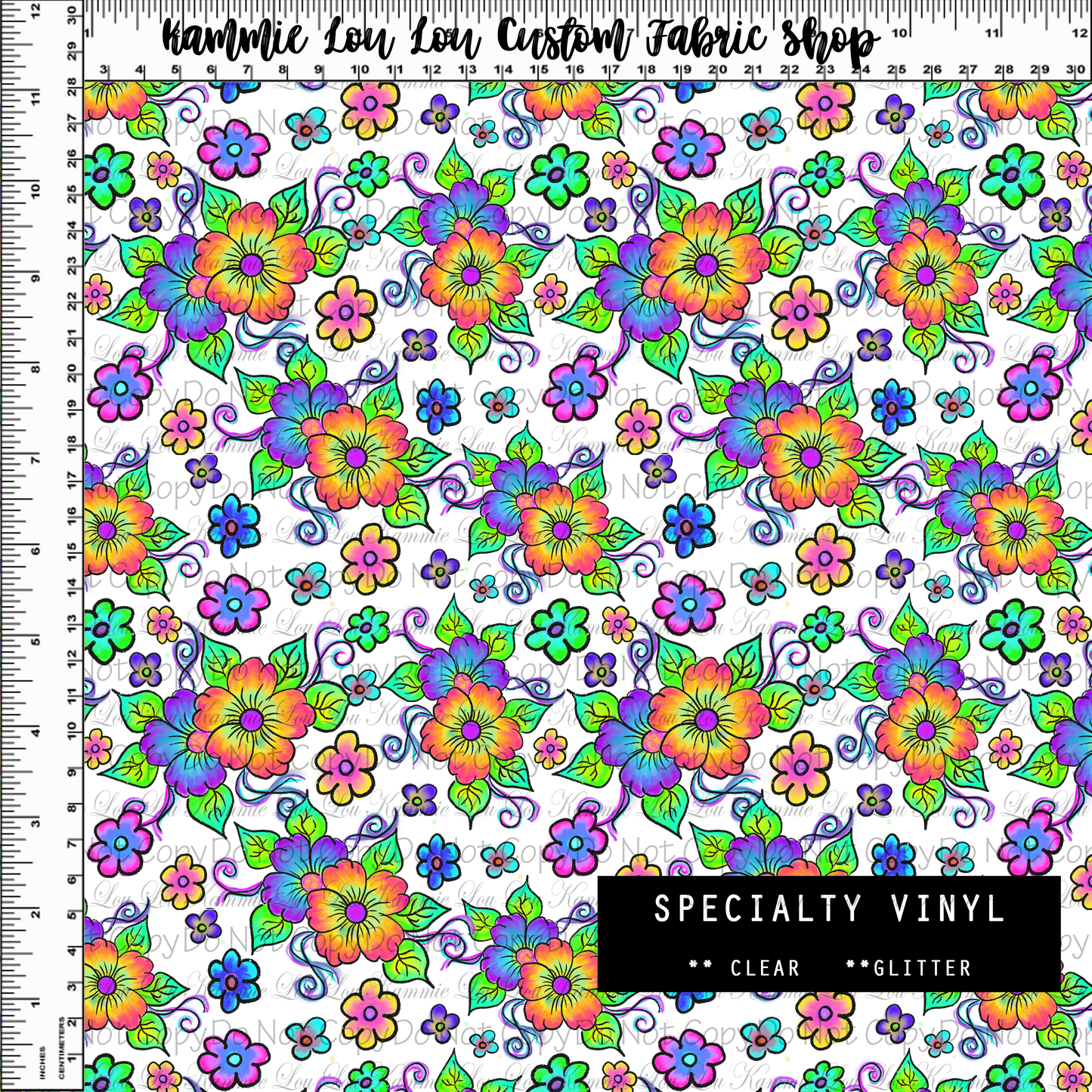 R104 Kissed by a Frog - Floral - Specialty Vinyl