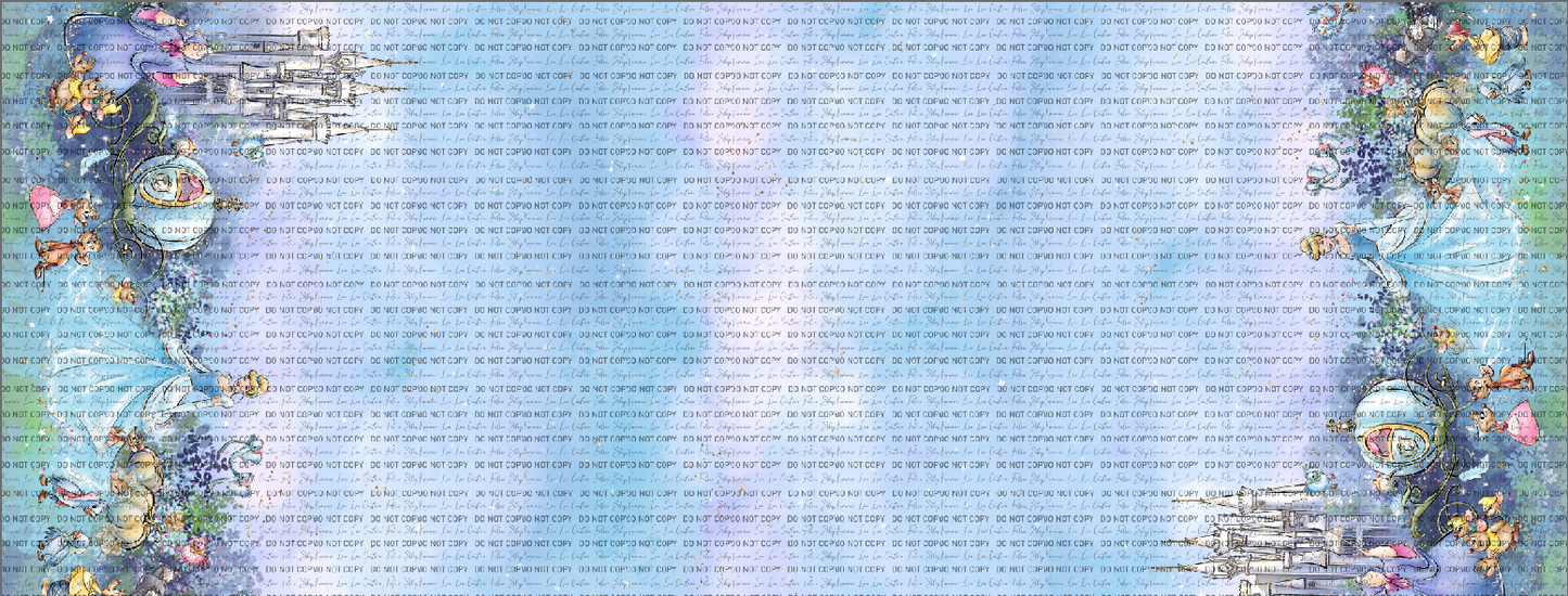 Midnight Hour - Double Border Light Blue