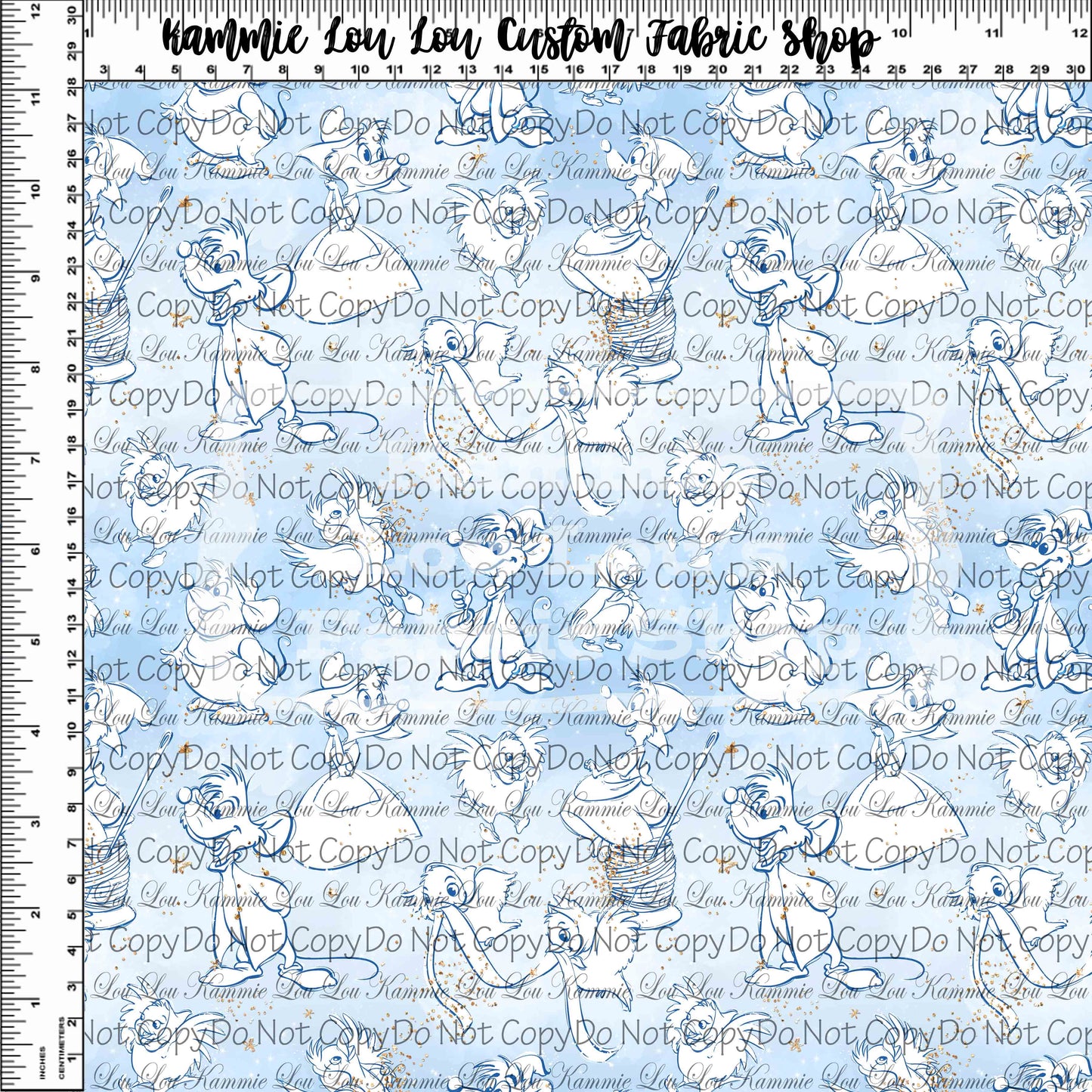 Midnight Hour - Mice Shadow - Light Blue