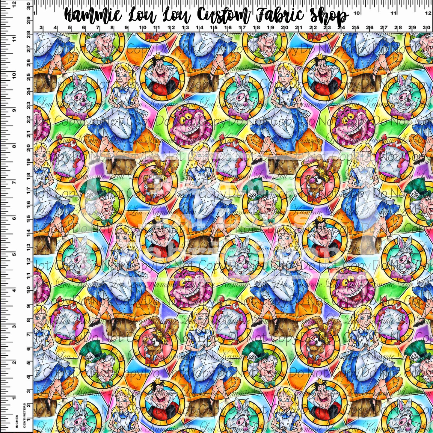 Stained Glass Alice - Main Toss - Small Scale