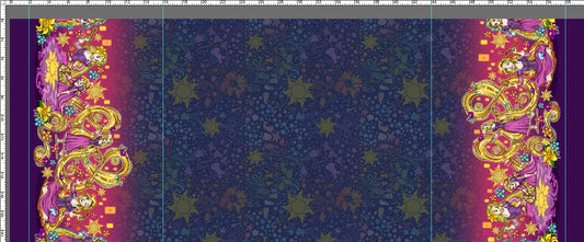 R107 An Artist's Story - Double Border - NAVY