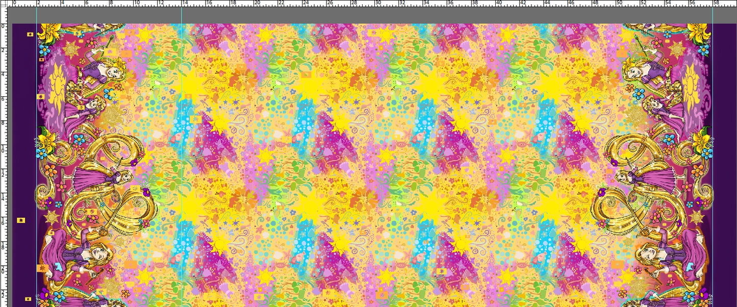 R107 An Artist's Story - Double Border - YELLOW