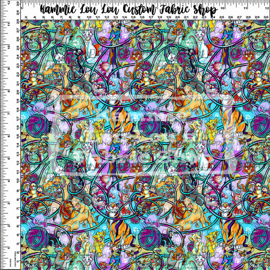 R111 : Pawsitively Purrrfect - Main Design - Blue - Small Scale