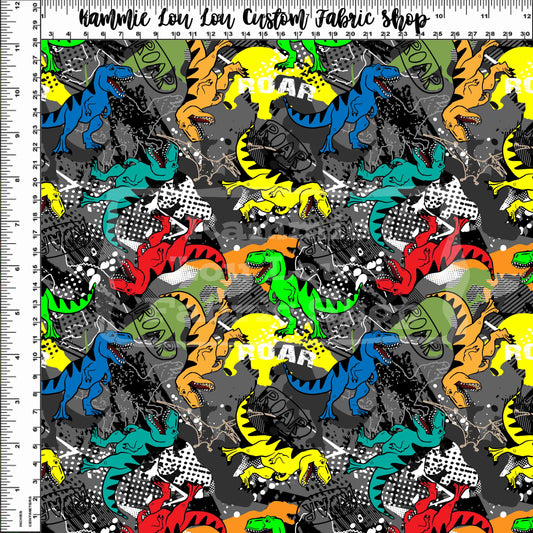 R111 : RAWR! - Graffiti Dino