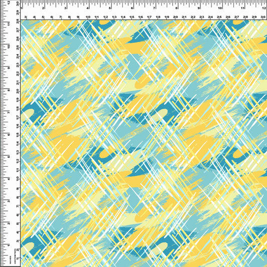 R112 Easy Peasy - Lemon Crosshatch