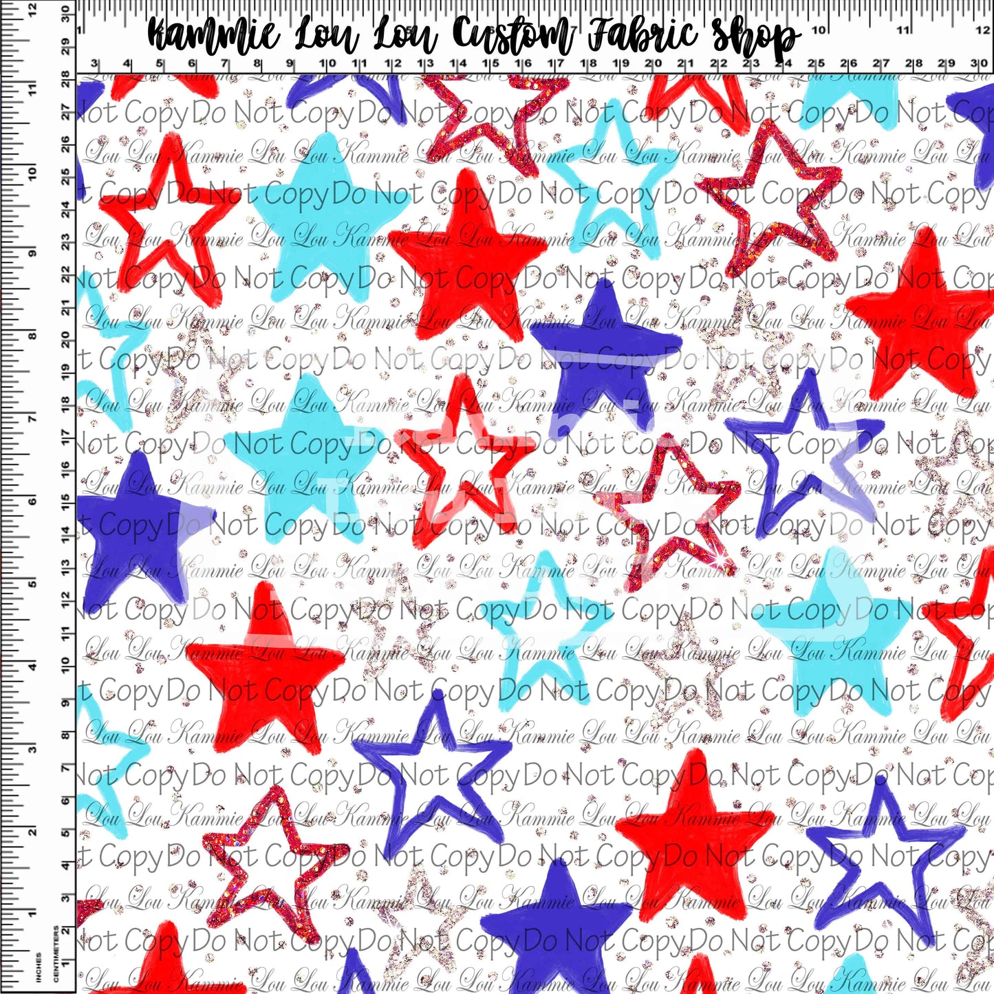R112 Let Freedom Ring - Painterly Stars