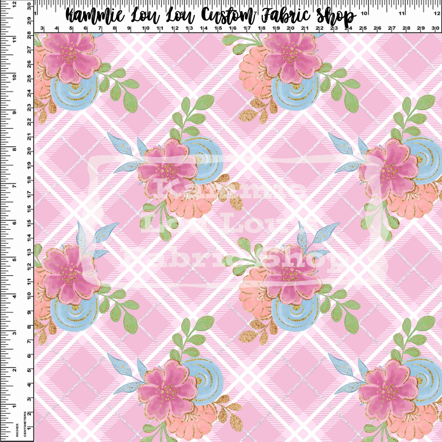 Barnyard Friends - Pink Plaid Floral