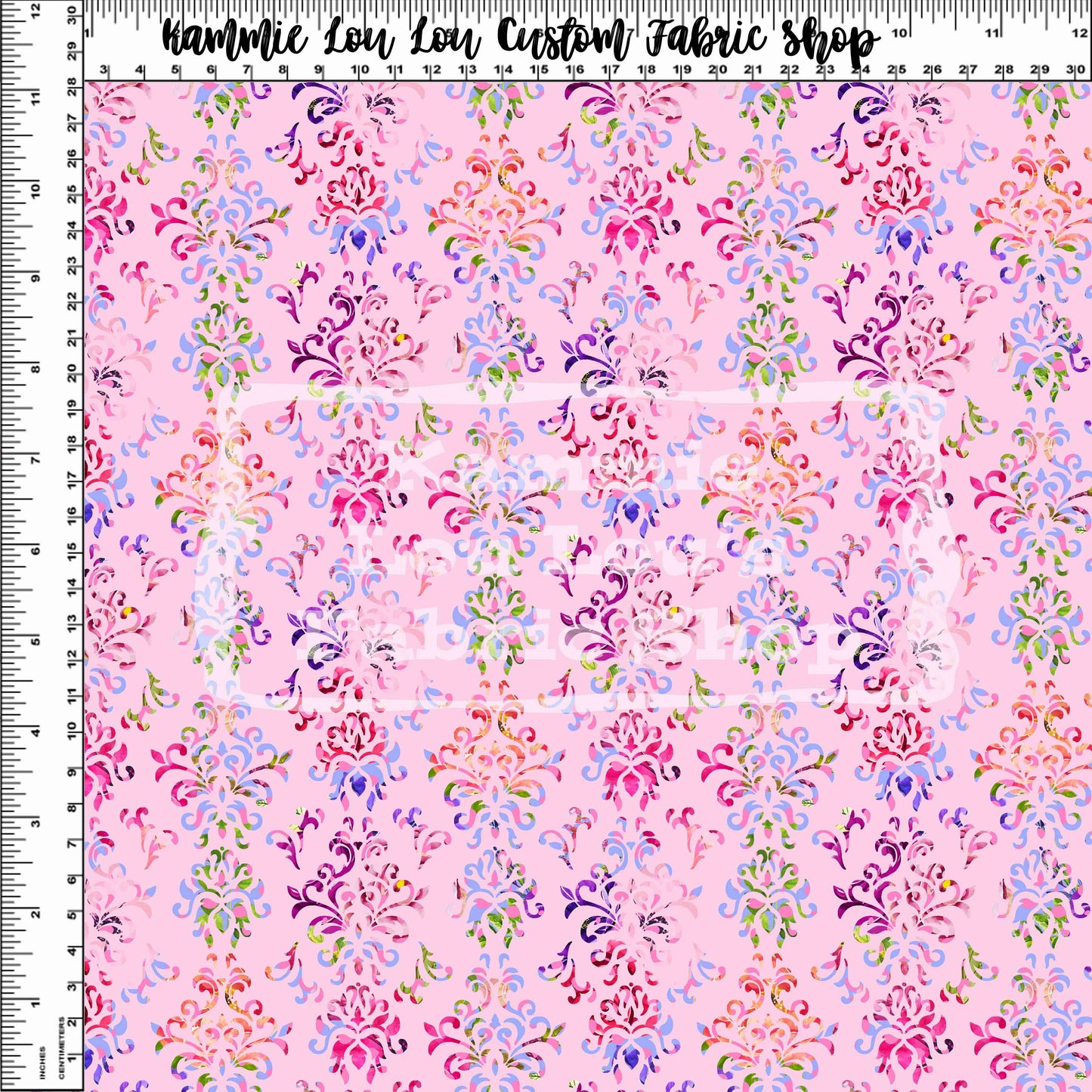 Charmed Florals - Pink Damask