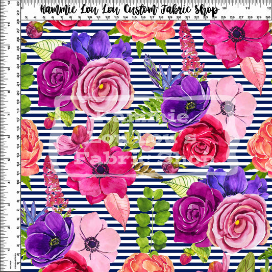 Charmed Florals - Striped Florals