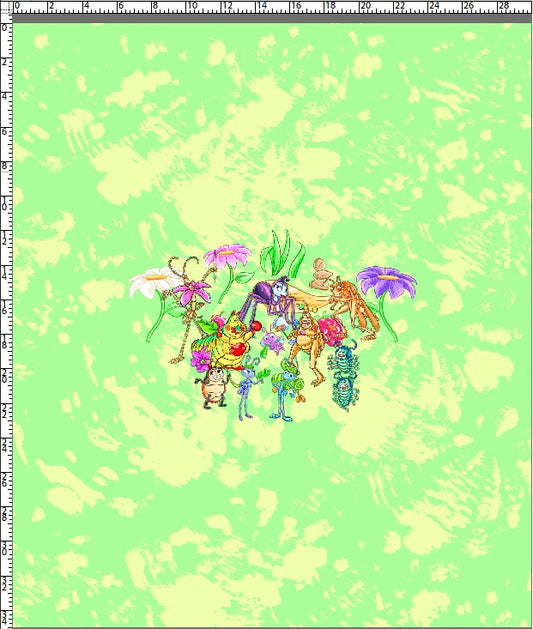 Feelin' Buggy - Group Panel - Green - ADULT