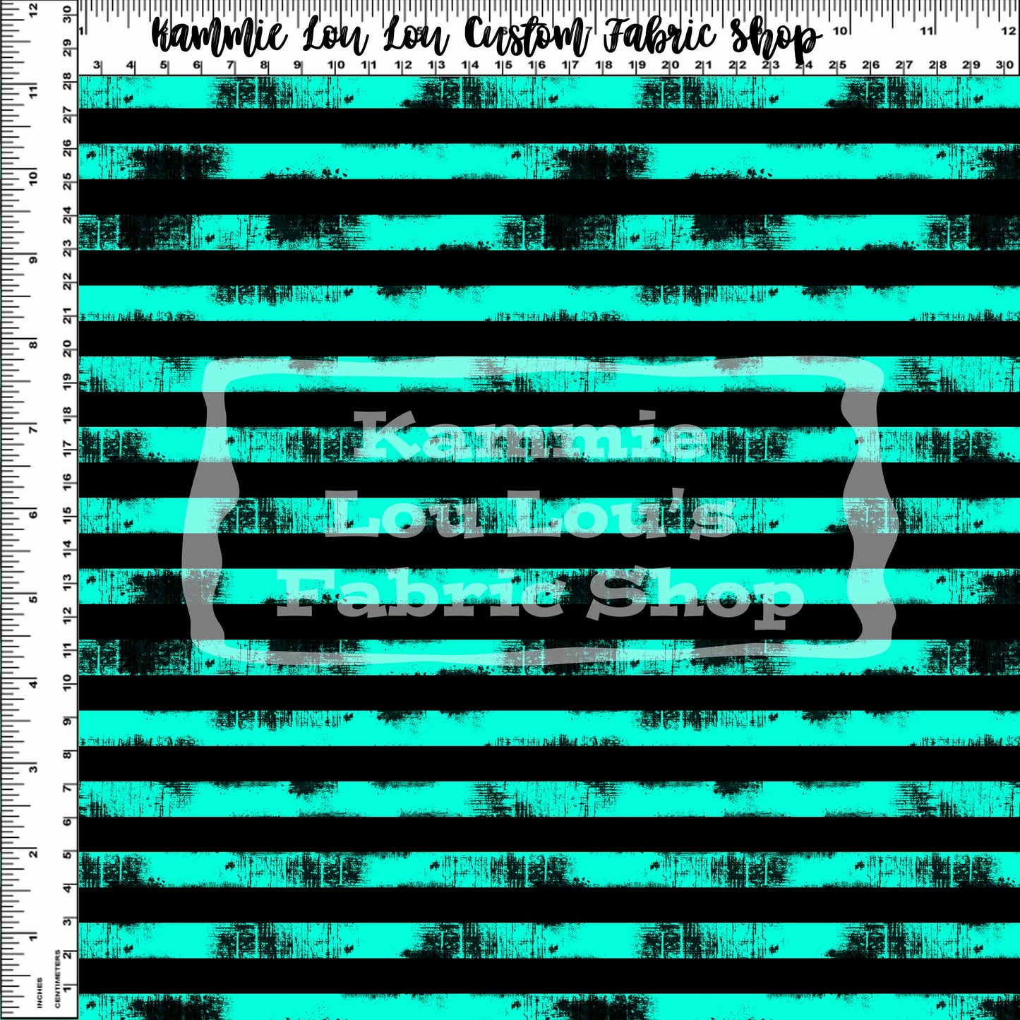 Rockin' Mouse - Teal Stripes