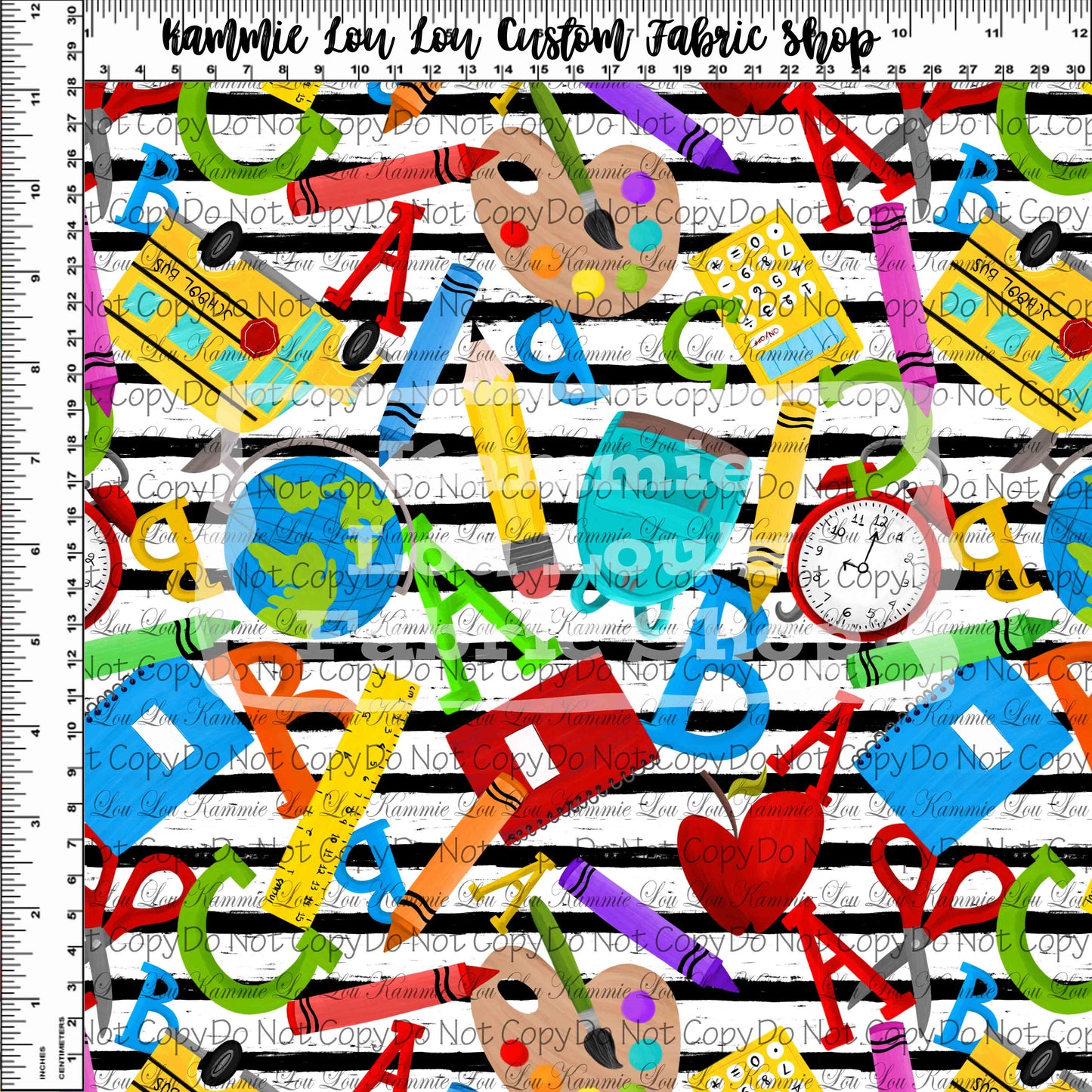 R115 - Back to School 2022 - School Toss - Regular Scale on Stripes