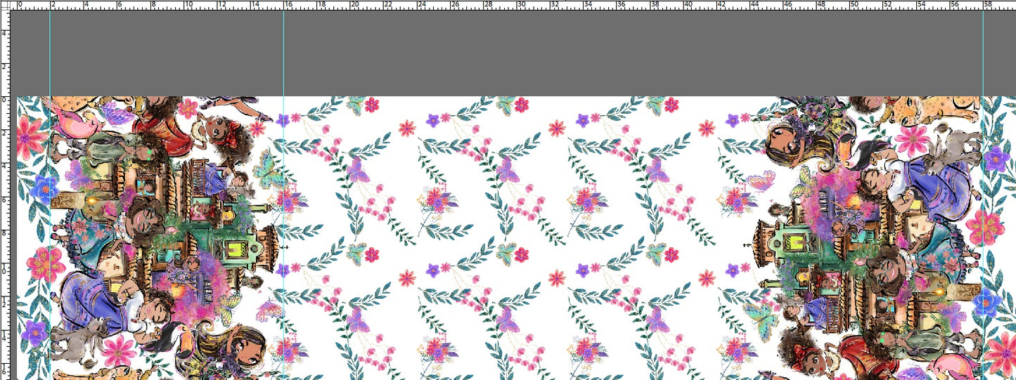 R115 Madrigals - Double Border - White