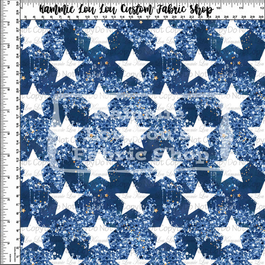 R116 Bless the USA - Main - Dark Blue Glitter Stars
