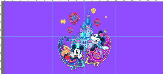 Paisley Mouse - PANEL - CHILD - PURPLE