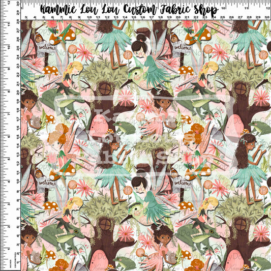 R118 Magical Fairy Garden - Main Toss - Small Scale - Watercolor