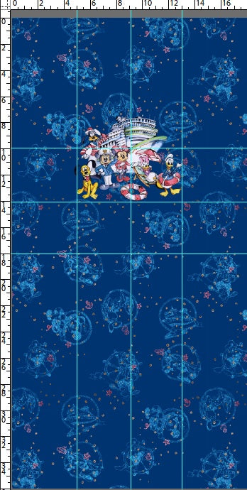 R118 Sail the Magic Seas - Navy Panel - CHILD