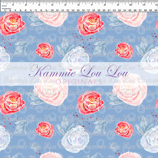 R119 Cherry Tree Lane - Blue Floral