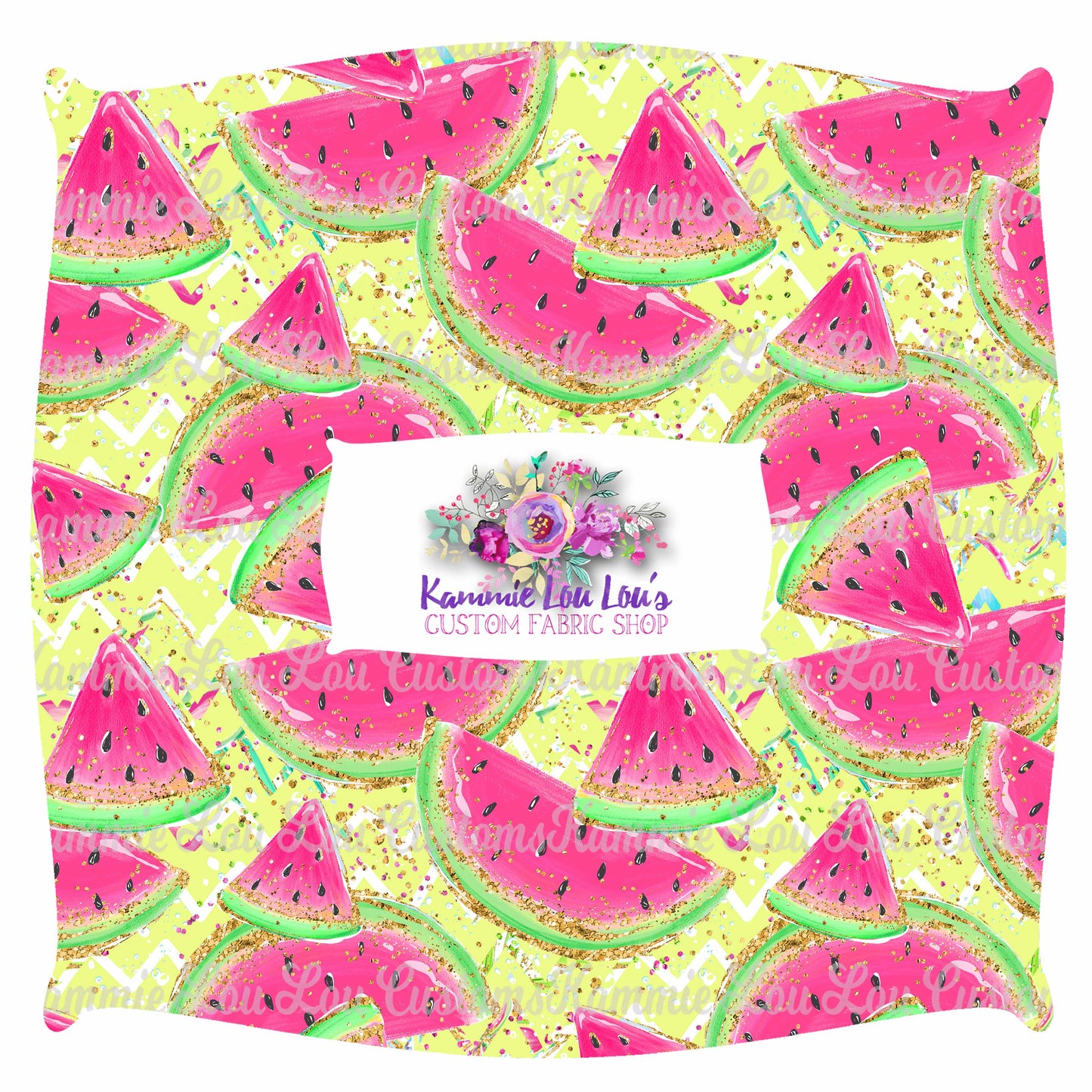 R119 Pool Party - Watermelon Toss on Yellow