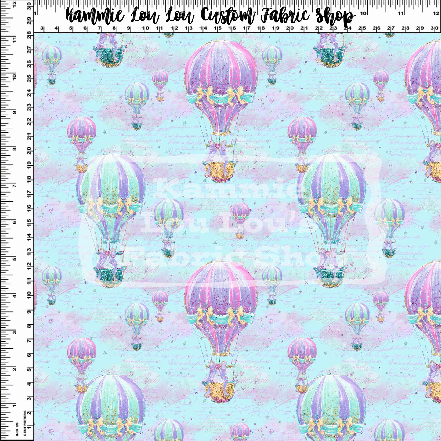 R120 - Whimsical Carousel Balloon Ride - Small Scale - Blue