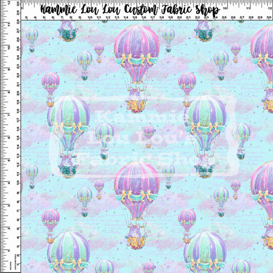 R120 - Whimsical Carousel Balloon Ride - Small Scale - Blue