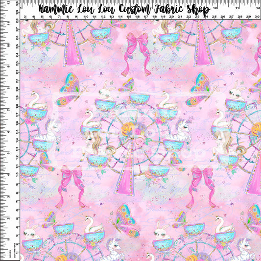 R120 - Whimsical Carousel Wheel of Dreams - Regular Scale - Pink