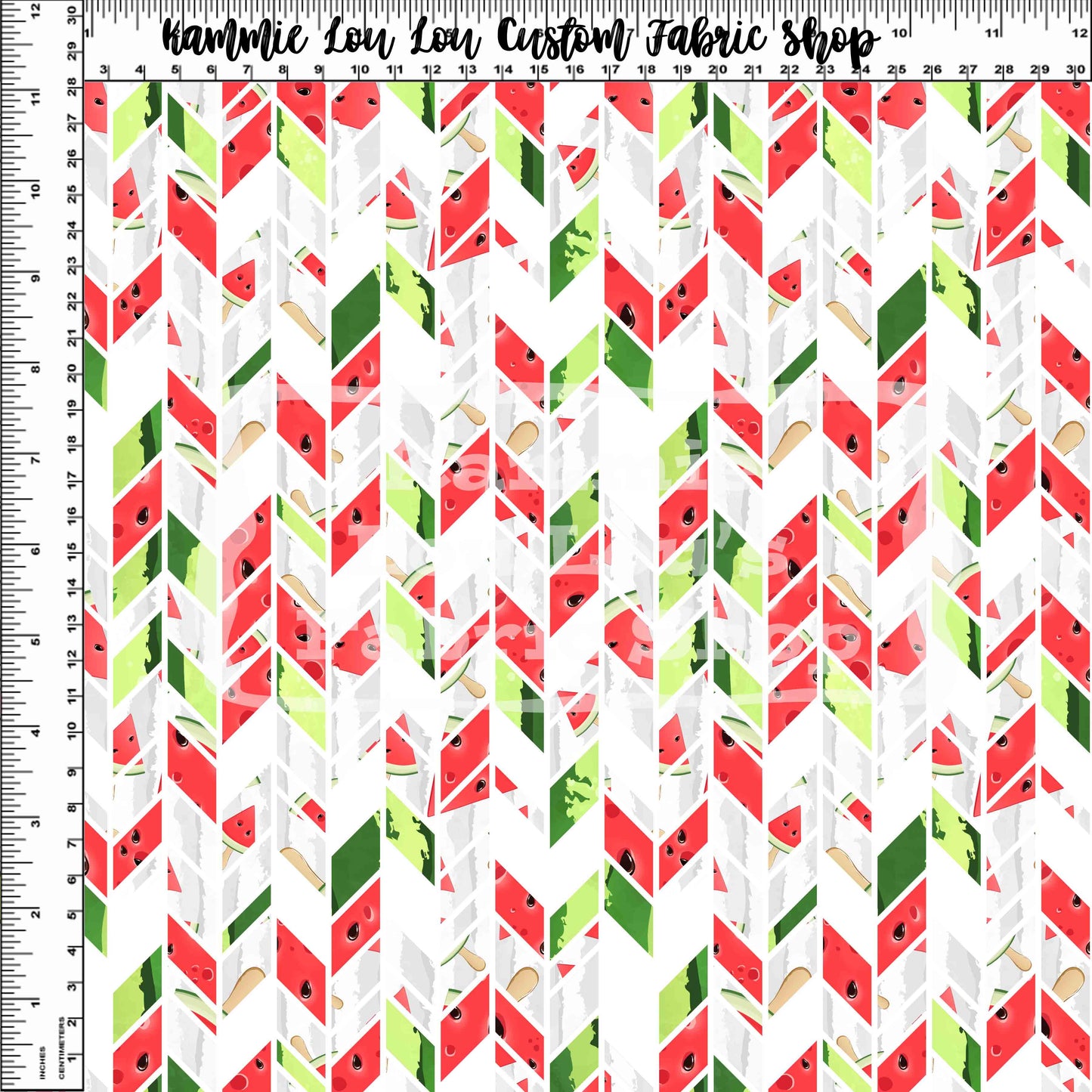 R121 Watermelon Delight - White geo