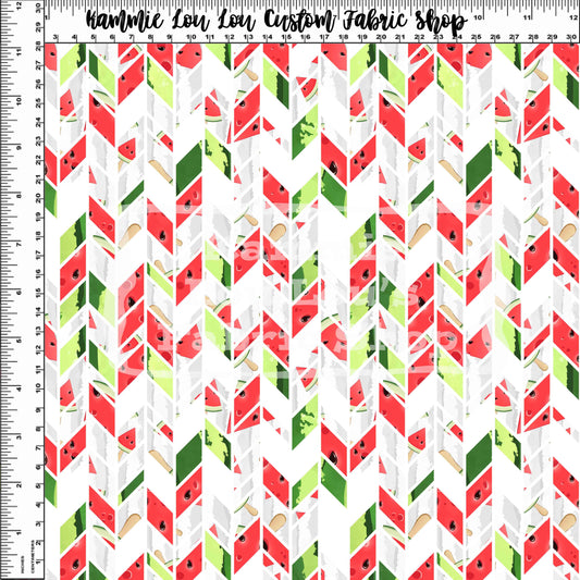 R121 Watermelon Delight - White geo