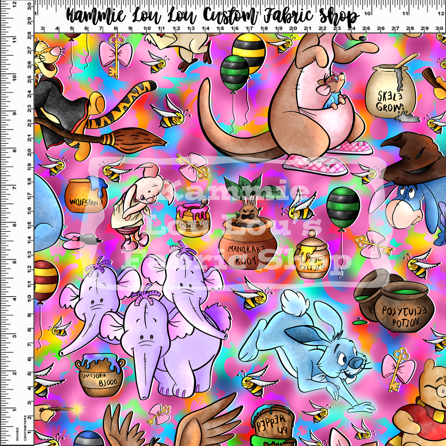 R123 Pooh Potter - PP PINK RAINBOW NO HEX