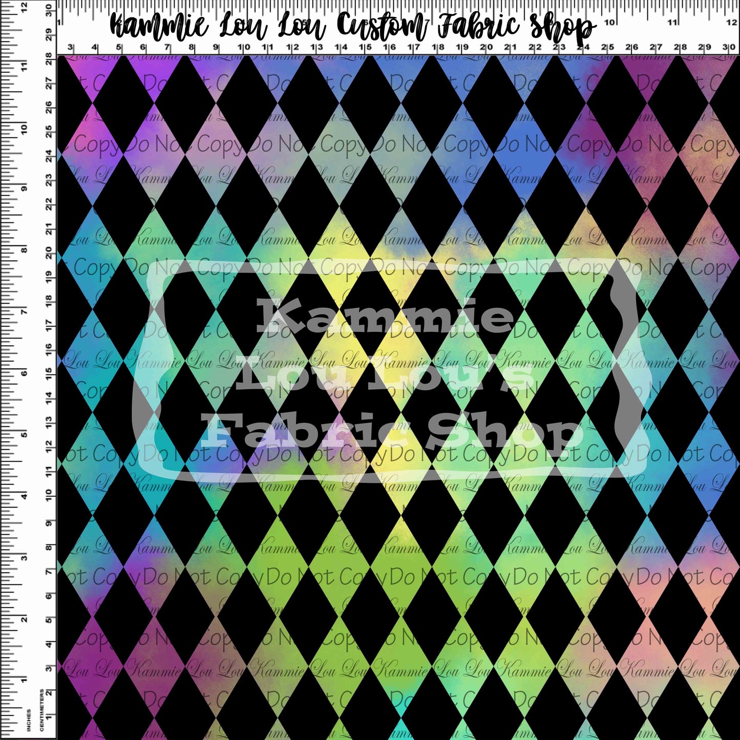 R123 Wonderland - Diamonds - Black