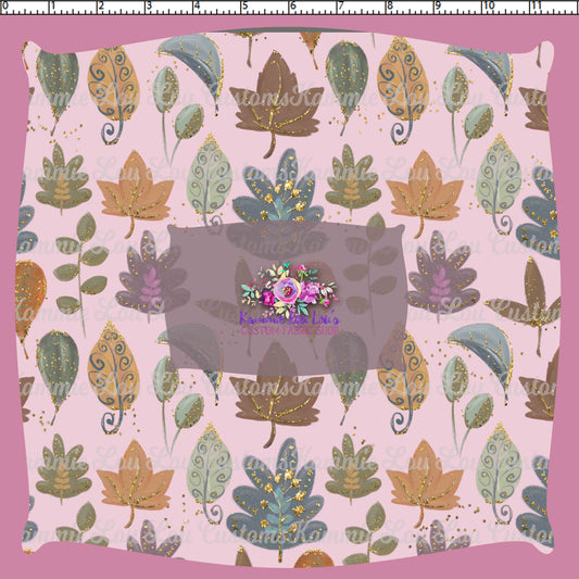R124 Autumn Tales - Pink Leaves