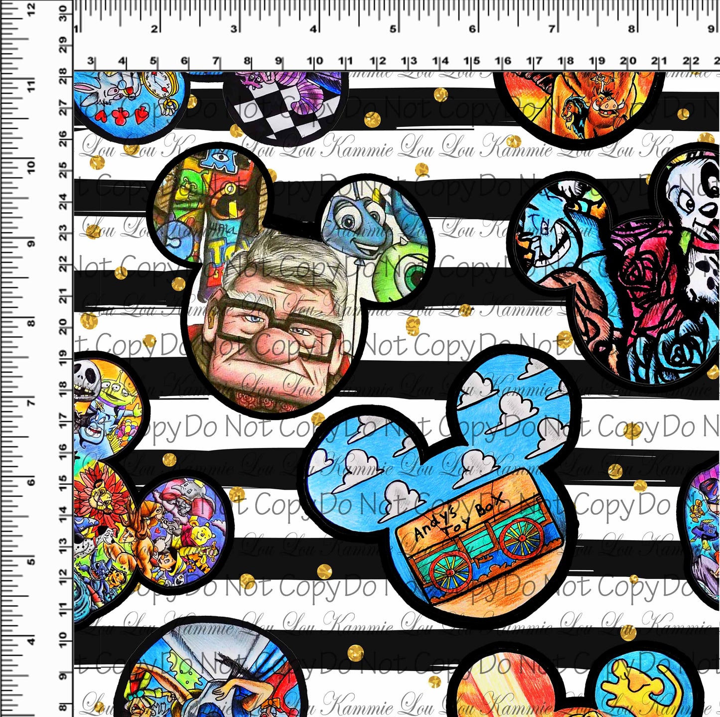 R124 Magic Art Finale - Art Heads - Limited Edition - BW Stripe