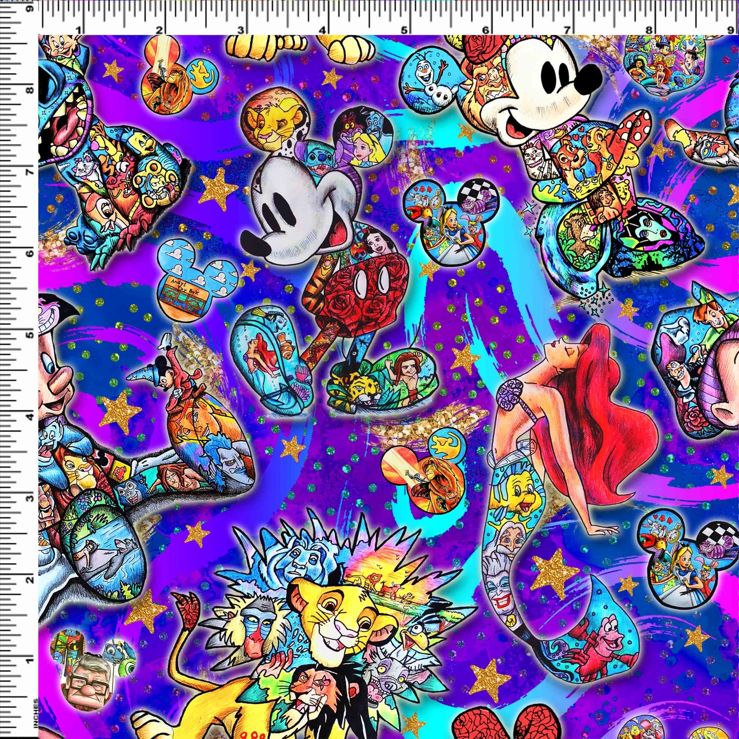 R124 Magic Art Finale - Main Character Toss - Swirly Blue