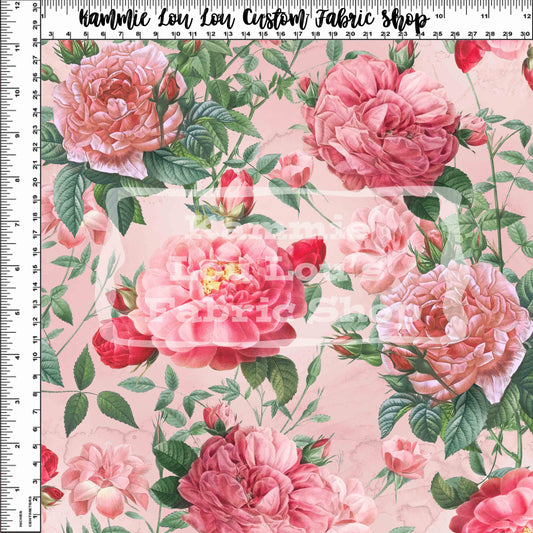 R124 Vintage Florals - Vintage_Floral_05 - Pink