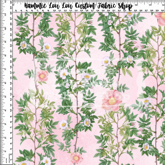 R124 Vintage Florals - Vintage_Floral_07 - PInk Vine